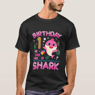T-shirt Enfants Bébé Requin mignon 1Er Anniversaire Garçon