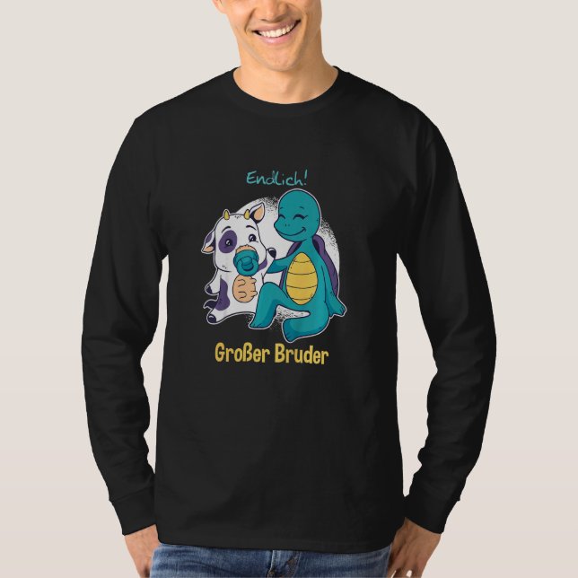 T-shirt Enfants Big Brother Cow & Tortoise Expectant Broth (Devant)