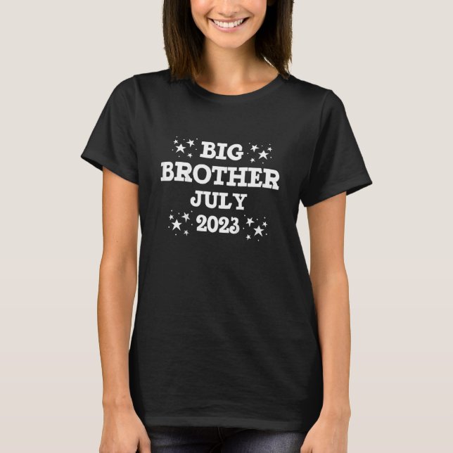 T-shirt Enfants Big Brother Juillet 2023 Je Vais Être Un B (Devant)