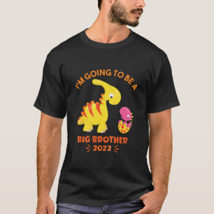 T-shirt Enfants Big Brother Petite Soeur Toddler Dinosaure