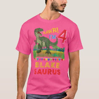 T-shirt Enfants Blake Saurus Rawr I M 4 Dinosaure T-Rex Pe