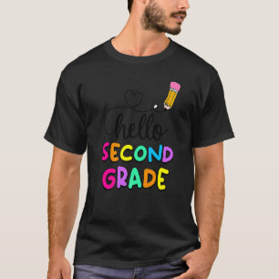 T-shirt Enfants Bonjour Deuxième Classe Équipe Mon Premier