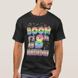 T-shirt Enfants Boom C'est mon 8e anniversaire Popper Numb
