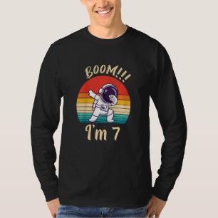 T-shirt Enfants Boom I Am 8 Dabbing Astronaut Boys 8th Bir