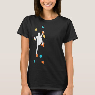 T-shirt Enfants Bouldering Climber Mur Escalade Escalade H