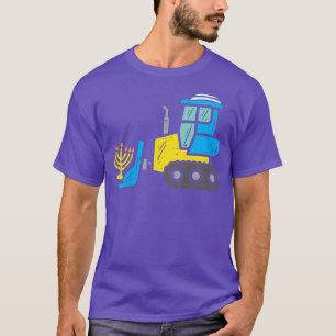 T-shirt Enfants Bulldozer Construction Chanukah Toddler Ga