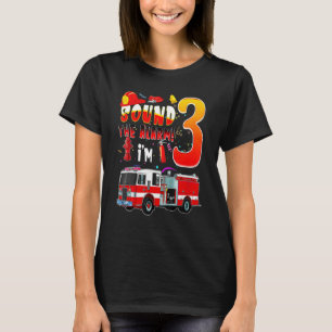 T-shirt Enfants Camion d'incendie 3e anniversaire garçon 3