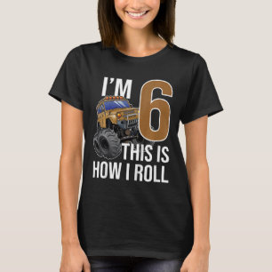T-shirt Enfants Camion Monster 6e anniversaire 6 ans Anniv