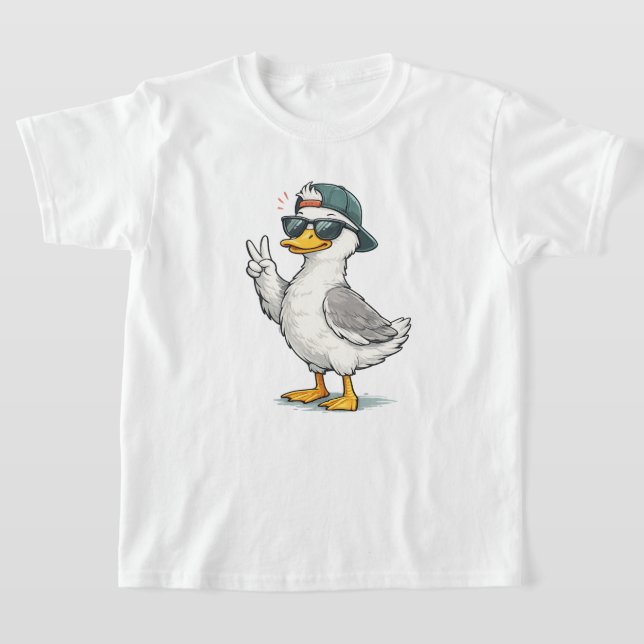 T-shirt Enfants Canard Drôle (Poser)