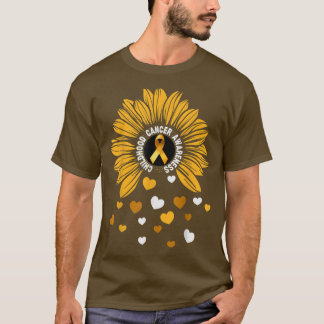 T-shirt Enfants Cancer pédiatrique Tournesol cancer infant