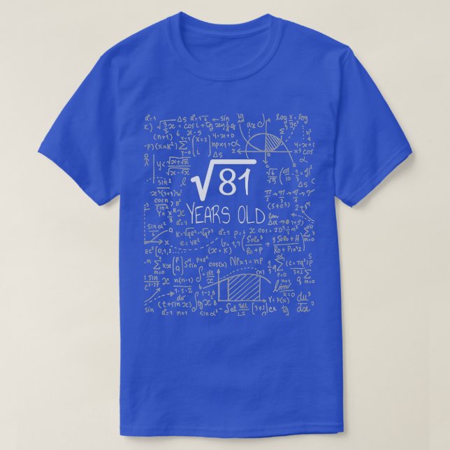 T-shirt Enfants Carré Racine 81 Anniversaire Conçoit Cadea (Design devant)