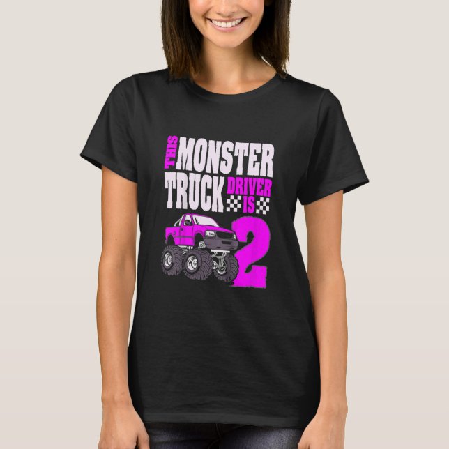 T-shirt Enfants Ce Chauffeur De Camion Monster Est 2 Anniv (Devant)