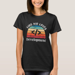 T-shirt Enfants Ce gosse aime le développement Garçons Fil