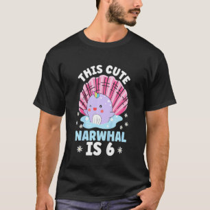 T-shirt Enfants Ce Joli Narwhal Est Six Unicorne De La Mer