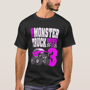 T-shirt Enfants Ce Monster Chauffeur De Camion Est 3 Anniv