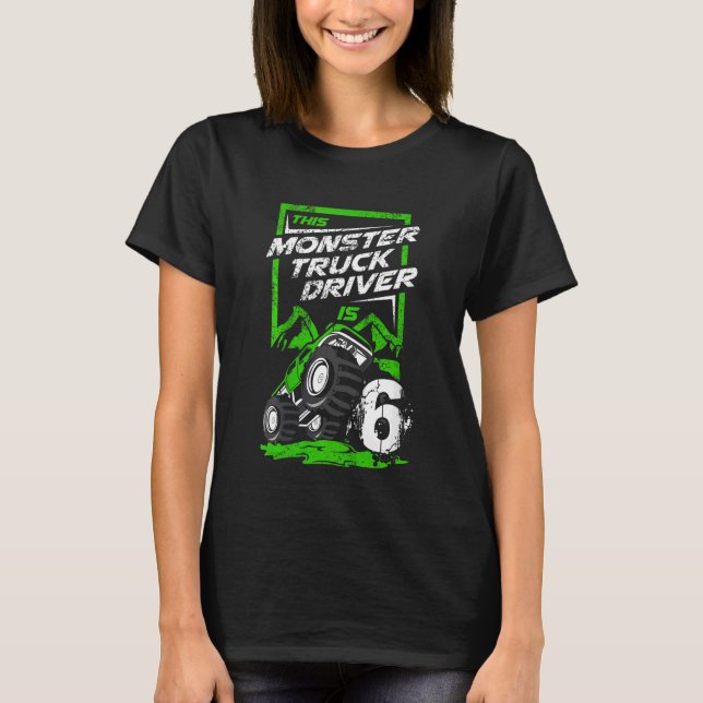 T-shirt Enfants Ce Monster Truck Driver 6 ans Monster (Devant)