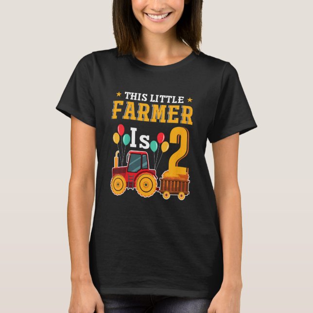 T-shirt Enfants Ce Petit Agriculteur Est 2 Tracteur Agrico (Devant)