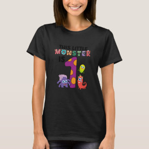 T-shirt Enfants Ce petit monstre a 1 an 1er anniversaire