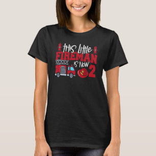 T-shirt Enfants Ce Petit Pompier Est Maintenant 2 Camion D