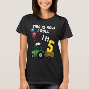 T-shirt Enfants C'est comme ça que je roule J'ai 5 ans Tra