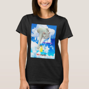 T-shirt Enfants C'est La Vie C'est Ma Vie Chat Avec Citron