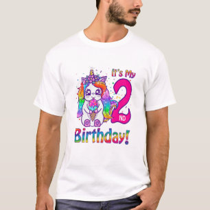 T-shirt Enfants C'est mon 2ème Anniversaire Crème de glace