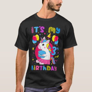 T-shirt Enfants C'est mon 3e anniversaire 3 ans fille avec