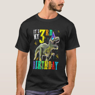 T-shirt Enfants C'est mon 3e anniversaire Joyeux 3 ans Din