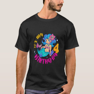 T-shirt Enfants C'est mon 4e anniversaire Joyeux 4 ans sir
