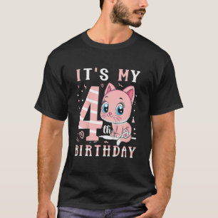 T-shirt Enfants C'est mon 4e anniversaire pour les 4 ans m