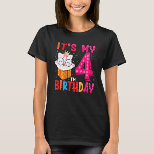 T-shirt Enfants C'est mon 4e anniversaire pour les 4 ans m