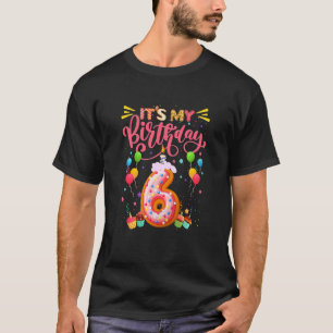 T-shirt Enfants C'est mon 6e anniversaire Sweet Donu 6 ans