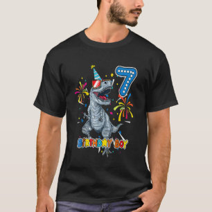T-shirt Enfants C'est mon 7e anniversaire Dinosaure fête p