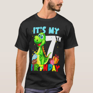 T-shirt Enfants C'Est Mon 7ème Anniversaire Garçons Heureu