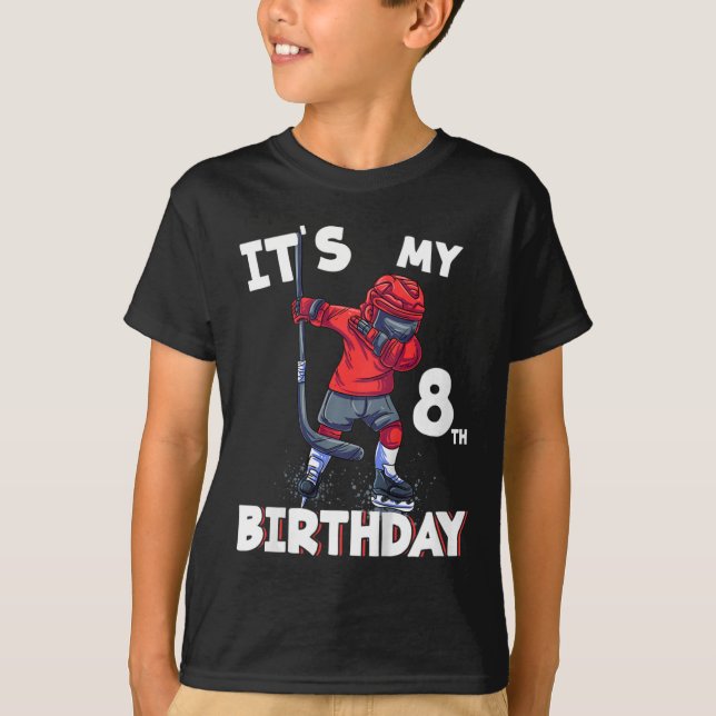 T-shirt Enfants C'est mon 8e anniversaire 8 ans Bi de hock (Devant)