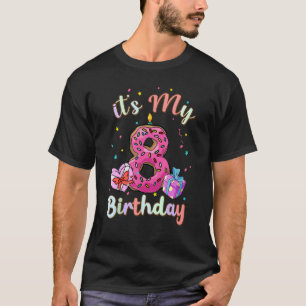 T-shirt Enfants C'est mon 8e anniversaire 8 ans gâteau de