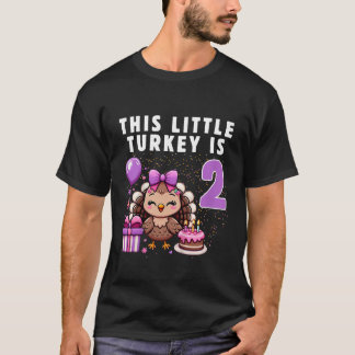 T-shirt Enfants Cette Petite Turquie est 2 Filles 2e Anniv