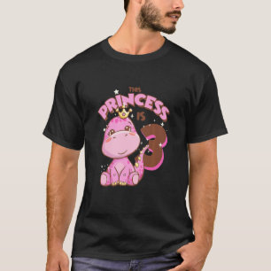 T-shirt Enfants Cette princesse est 3 filles 3e anniversai