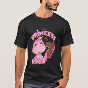 T-shirt Enfants Cette princesse est 7 filles 7e anniversai