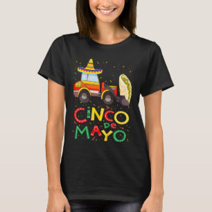 T-shirt Enfants Charges De Tacos Bulldozer Cinco De Mayo K