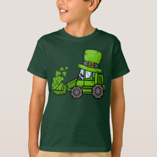 T-shirt Enfants Charges d'Excavateur de chance St. Patrick