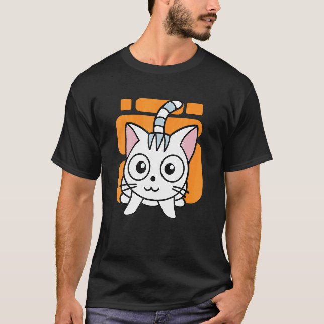 T-shirt Enfants Chat Chats Fou (Devant)
