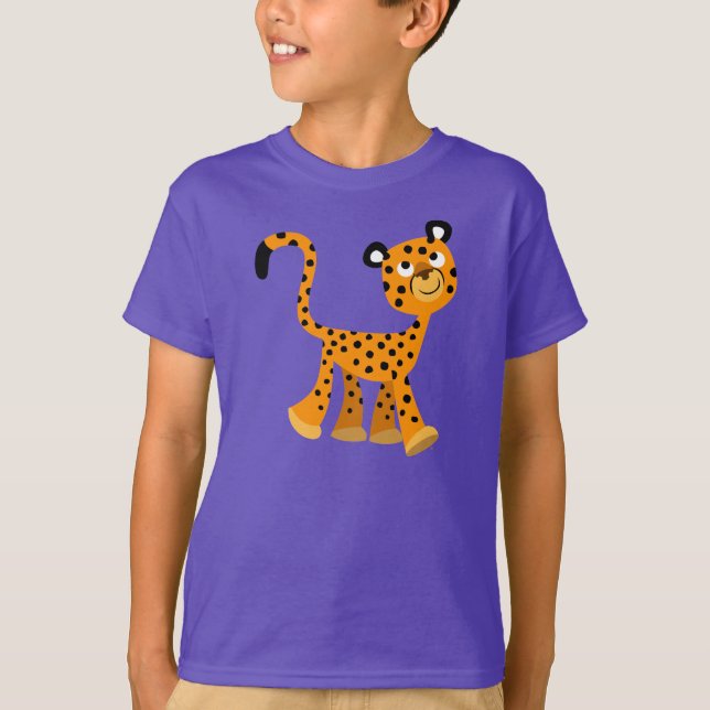 T-shirt Enfants Cheetah, Cartoon Insouciant (Devant)