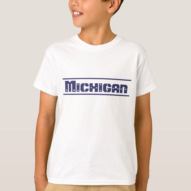 T-shirt Enfants Chemise Michigan (Devant)