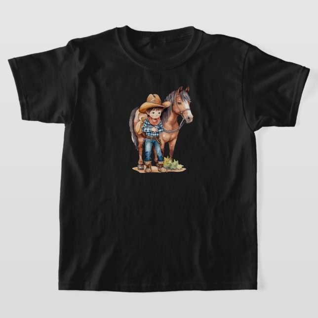 T-shirt Enfants Cheval (Poser)