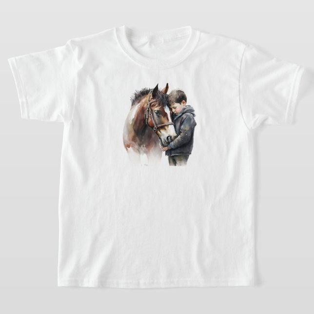 T-shirt Enfants Cheval (Poser)