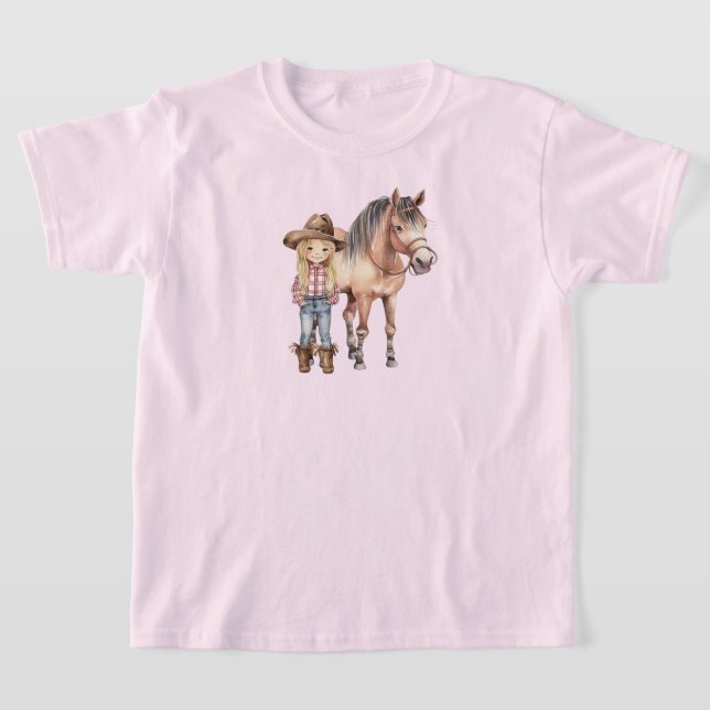 T-shirt Enfants Cheval (Poser)