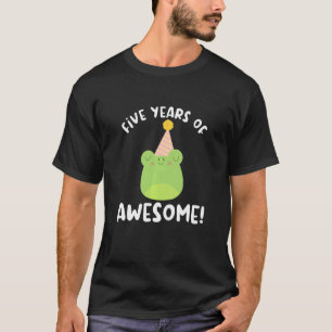 T-shirt Enfants Cinq Ans De Grenouille Magnifique Cinquièm