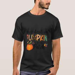 T-shirt Enfants Citrouille Cutest Dans Le Patch Halloween