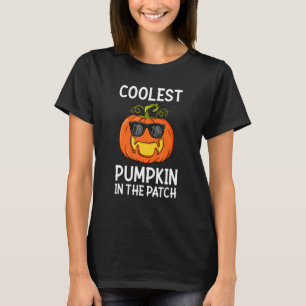 T-shirt Enfants Citrouille la plus cool dans le patch Hall